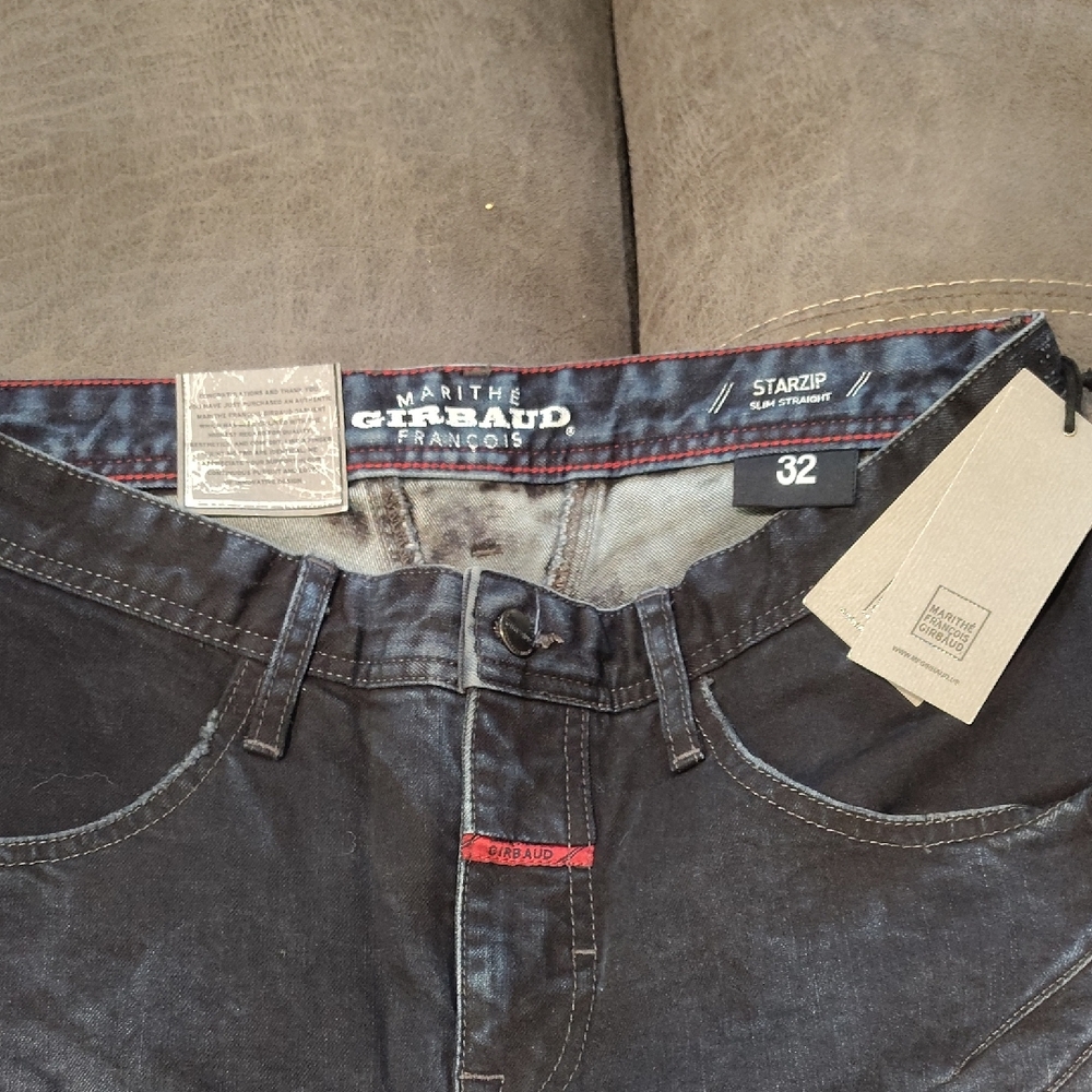 Marithe Francois Girbaud Men's Blue Stonewash Jeans